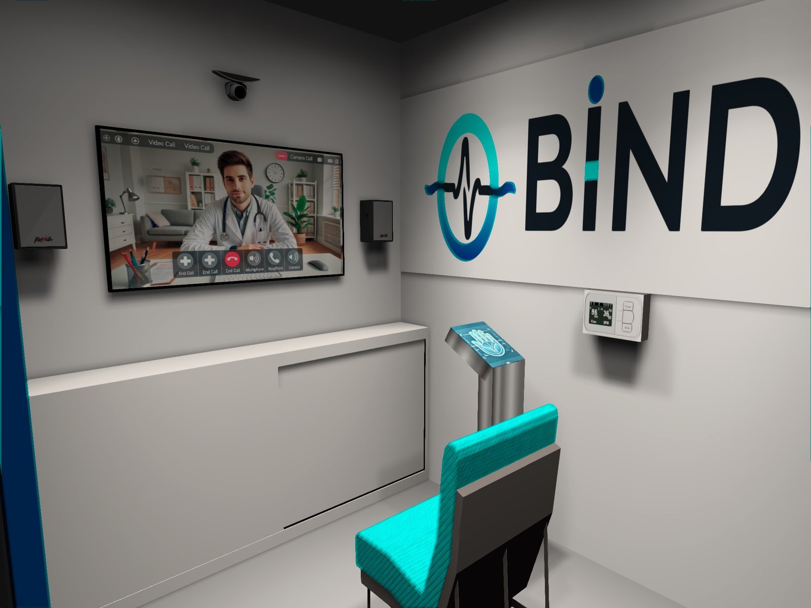 Cabina de Telemedicina BinD - Interior